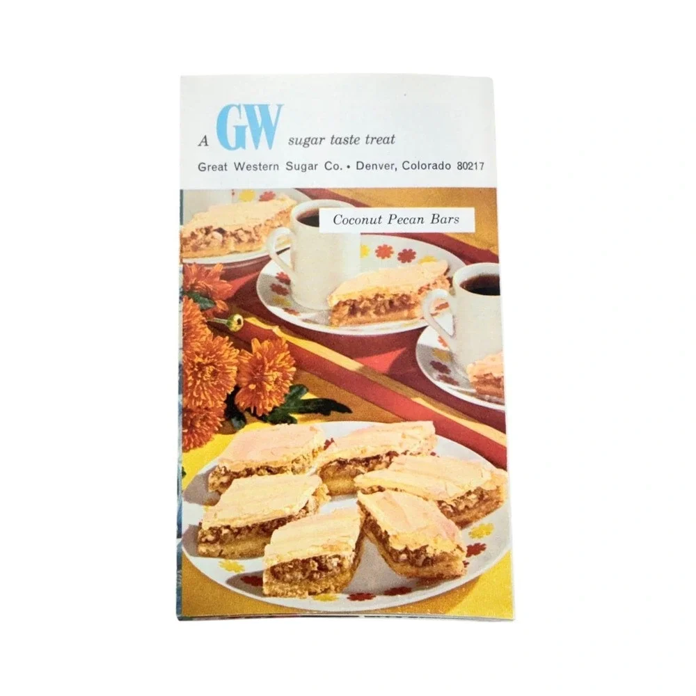 GW Sugar Fold-Out Recipe Pamphlets 1960s Multi-Color Instant Energy Set of 4